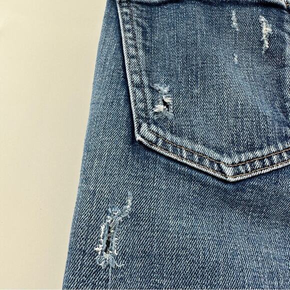 Moussy Vintage Glendele Skinny Leg Distressed Raw Hem Jeans Sz 27 - Picture 10 of 13